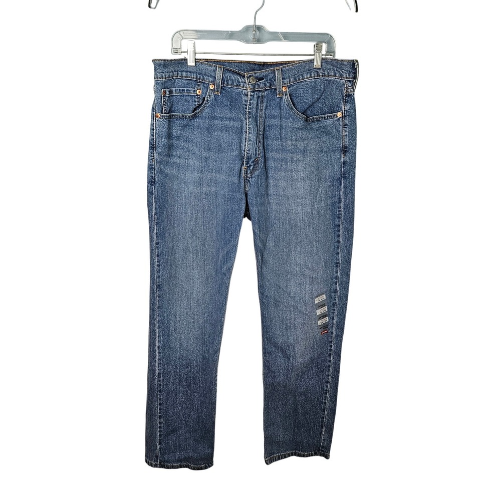 Levi's 505 Classic Denim Straight Leg Jeans Mens 36x30